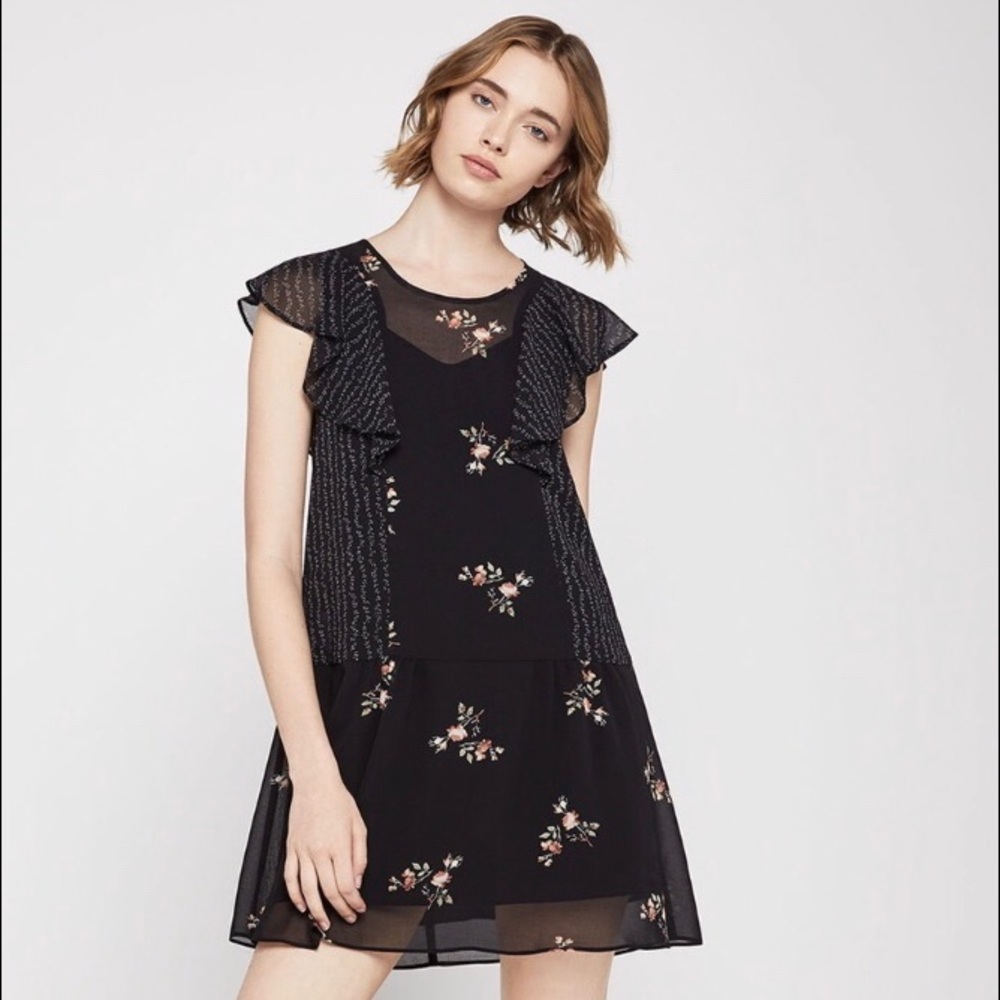 BCBGeneration fainting flowers A-line dress